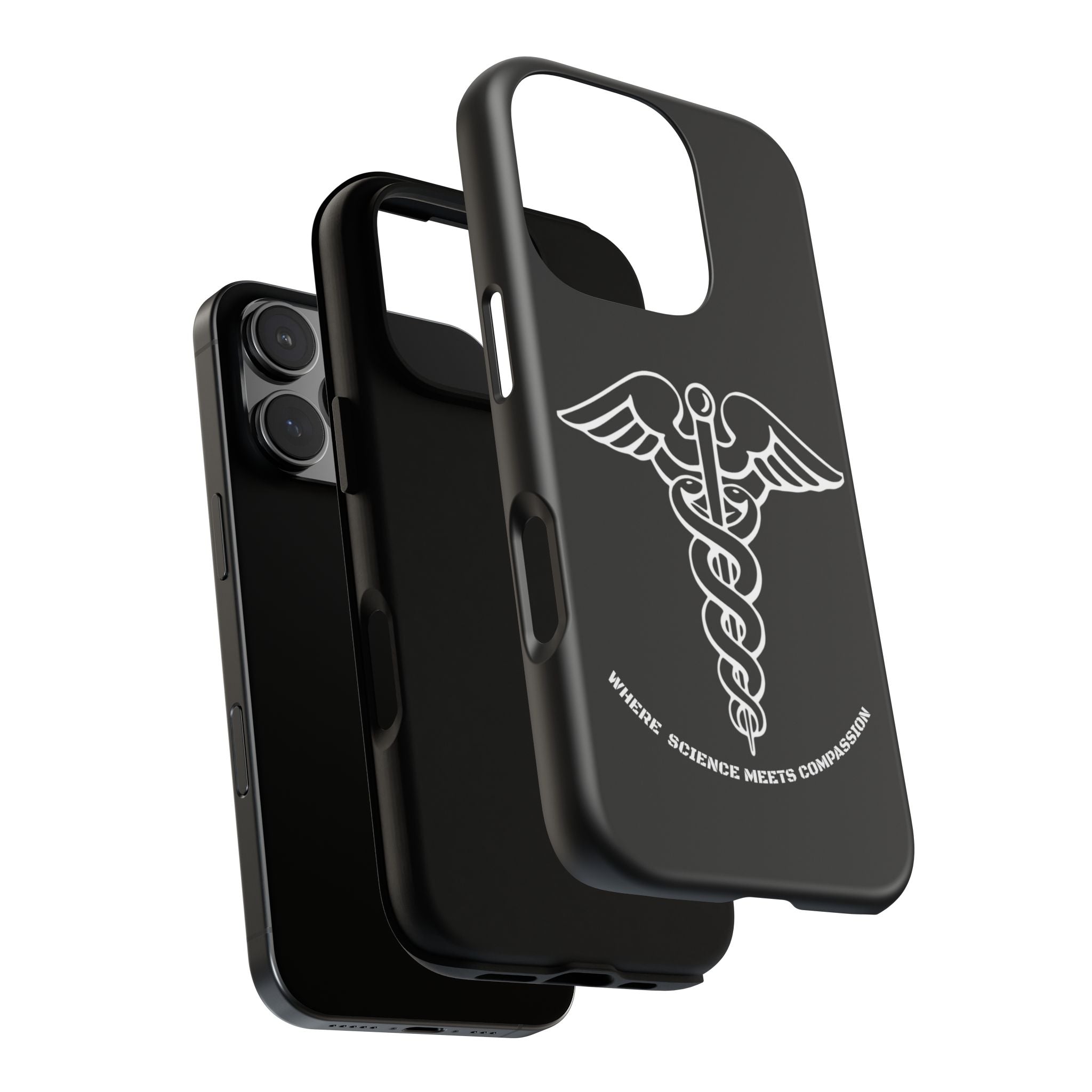 Medical Caduceus Phone Case — "Where Science Meets Compassion" Protective iPhone Cover