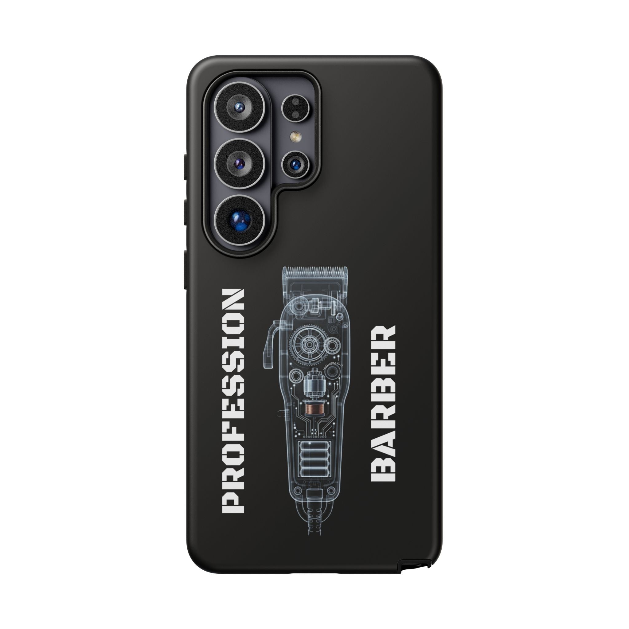 Barber Clip Cord X‑Ray Tough Phone Case – Professional Barber Gift