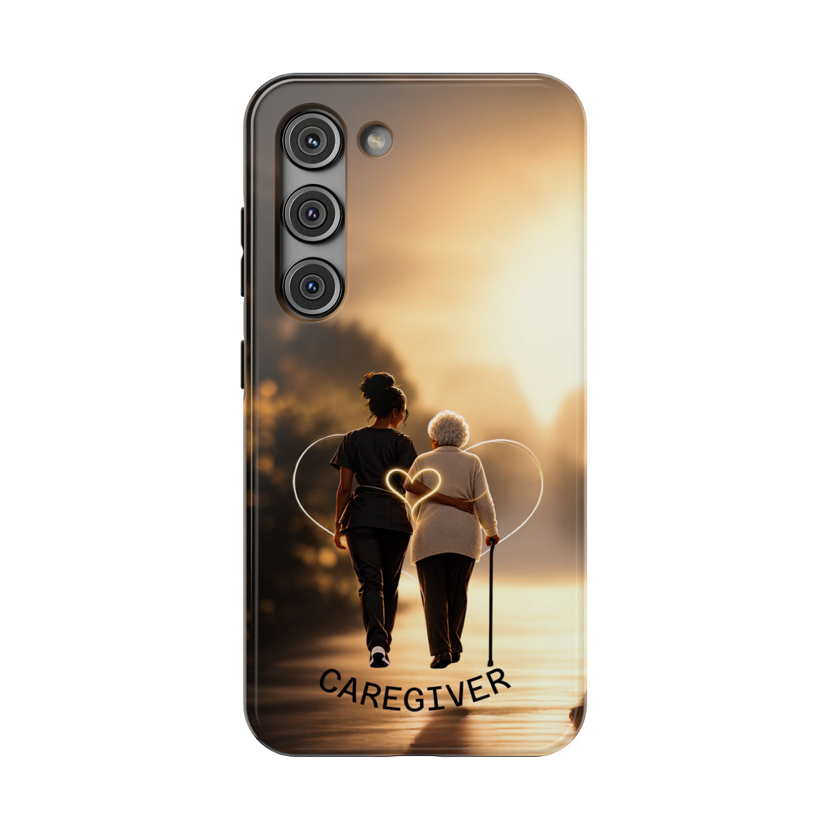 Caregiver Phone Case — Impact-Resistant Protective Case with Heart Design