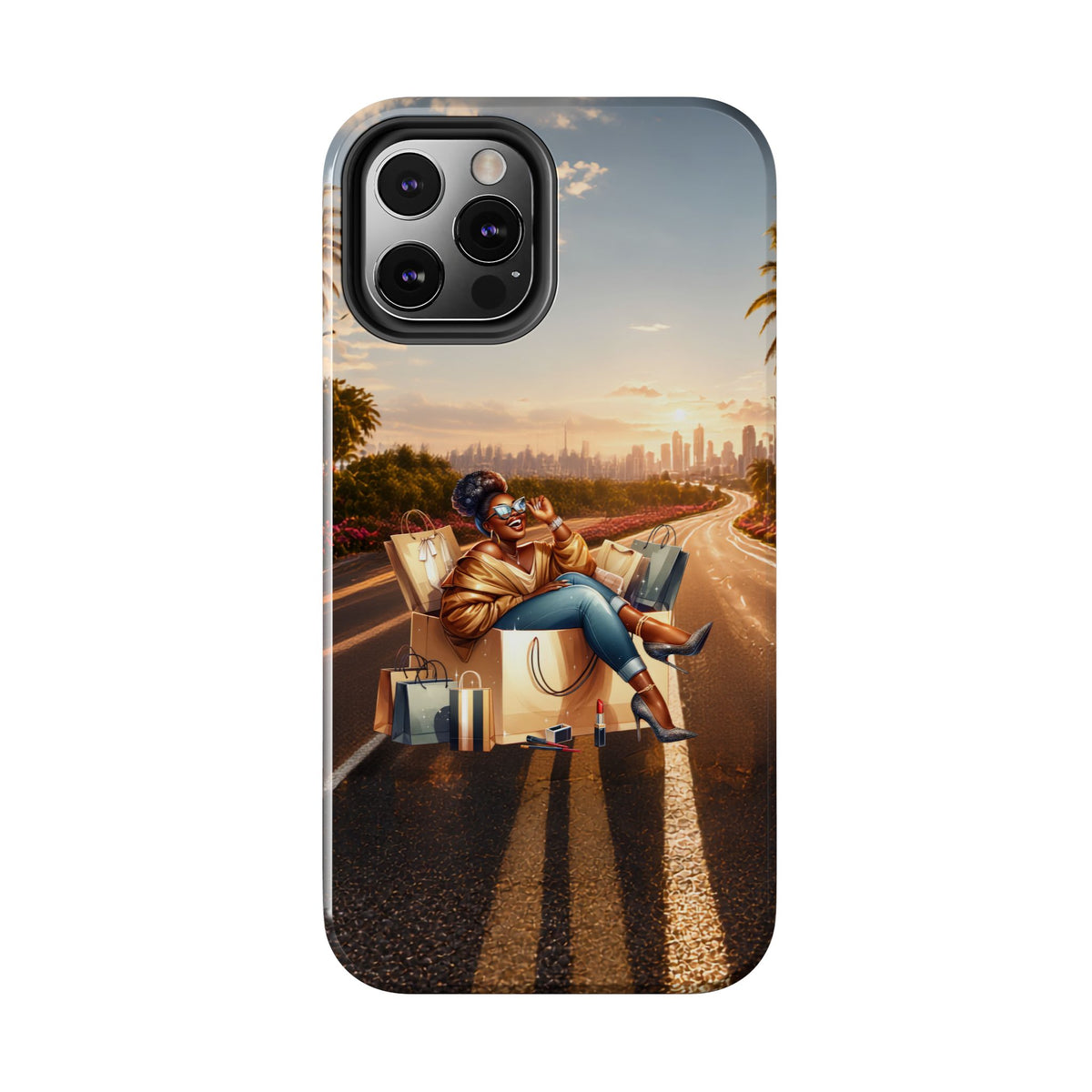 Sunset Roadtrip Tough Phone Case — Relaxed Traveler Design