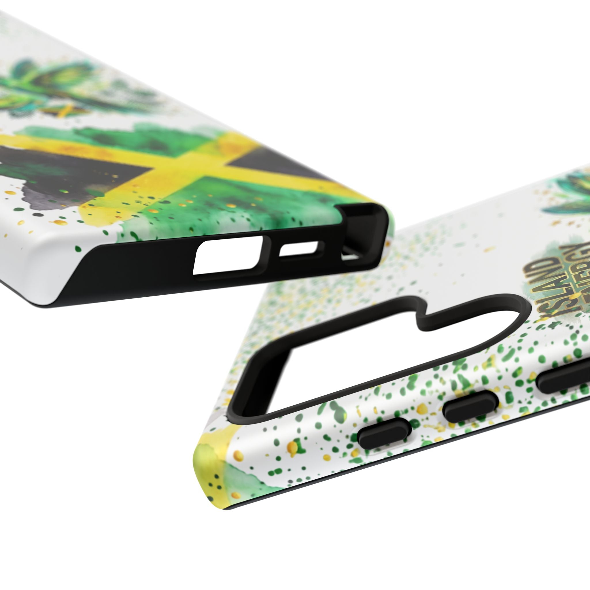 Island Energy Tough Phone Case — Colorful Hummingbird & Tropical Sunset Protective Cover