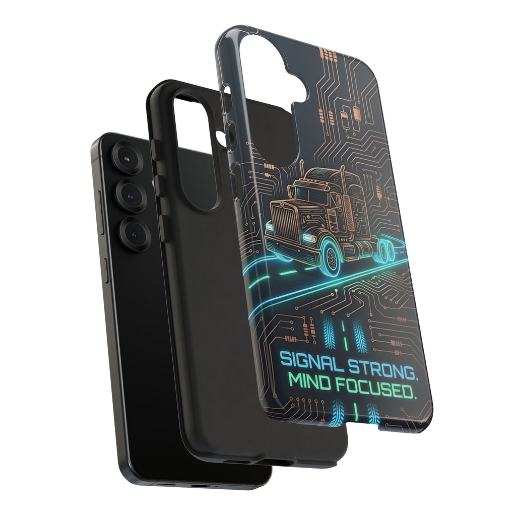 Truck Driver Gamer Phone Case — “Real Life. No Pause Button.”