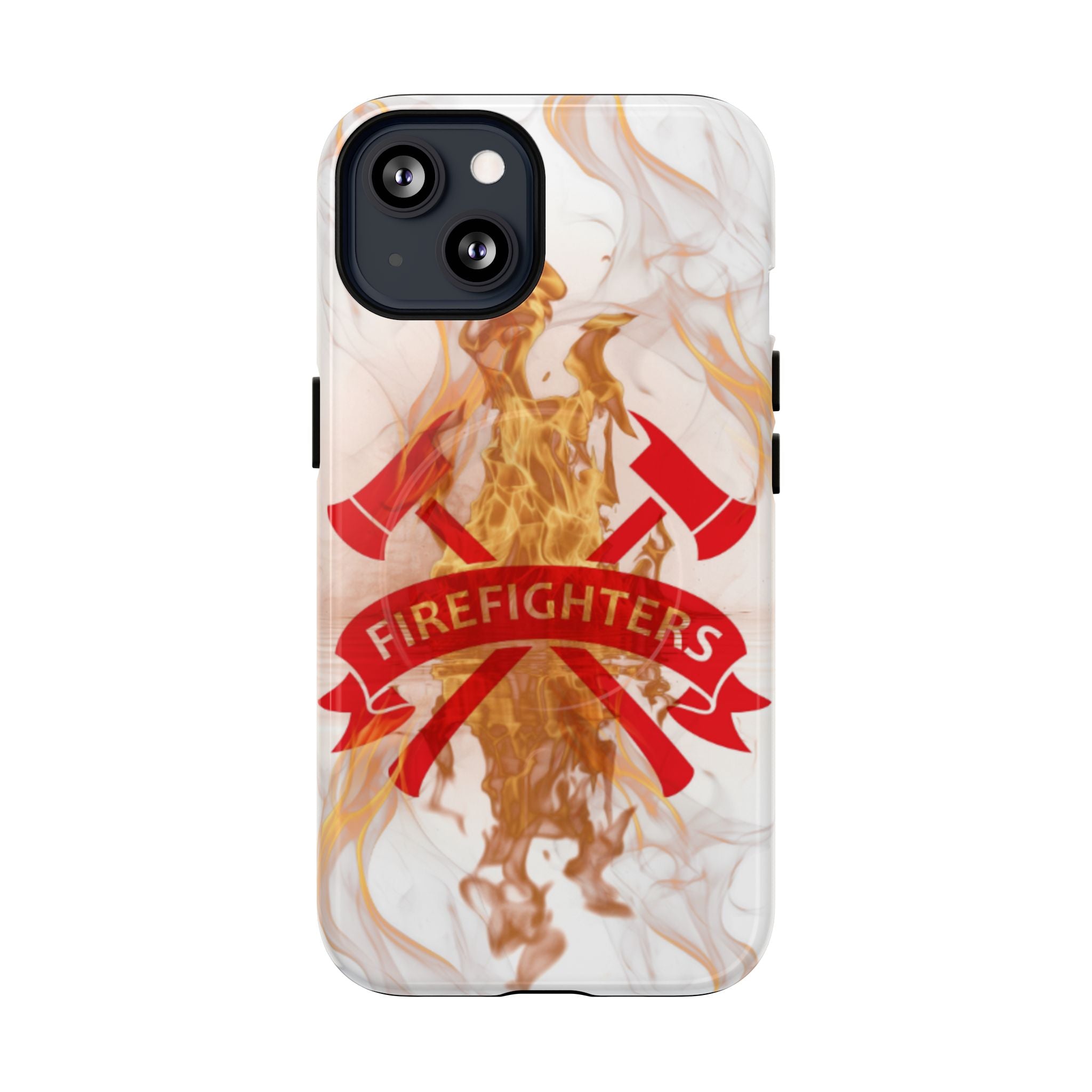 Firefighter Emblem Tough Magnetic Phone Case — Flame Design