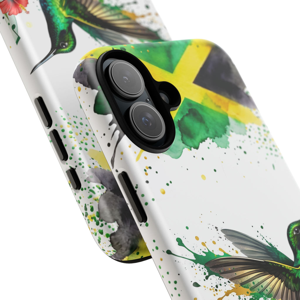 Hummingbird Jamaica Tough Phone Case – Tropical Floral Protective Cover