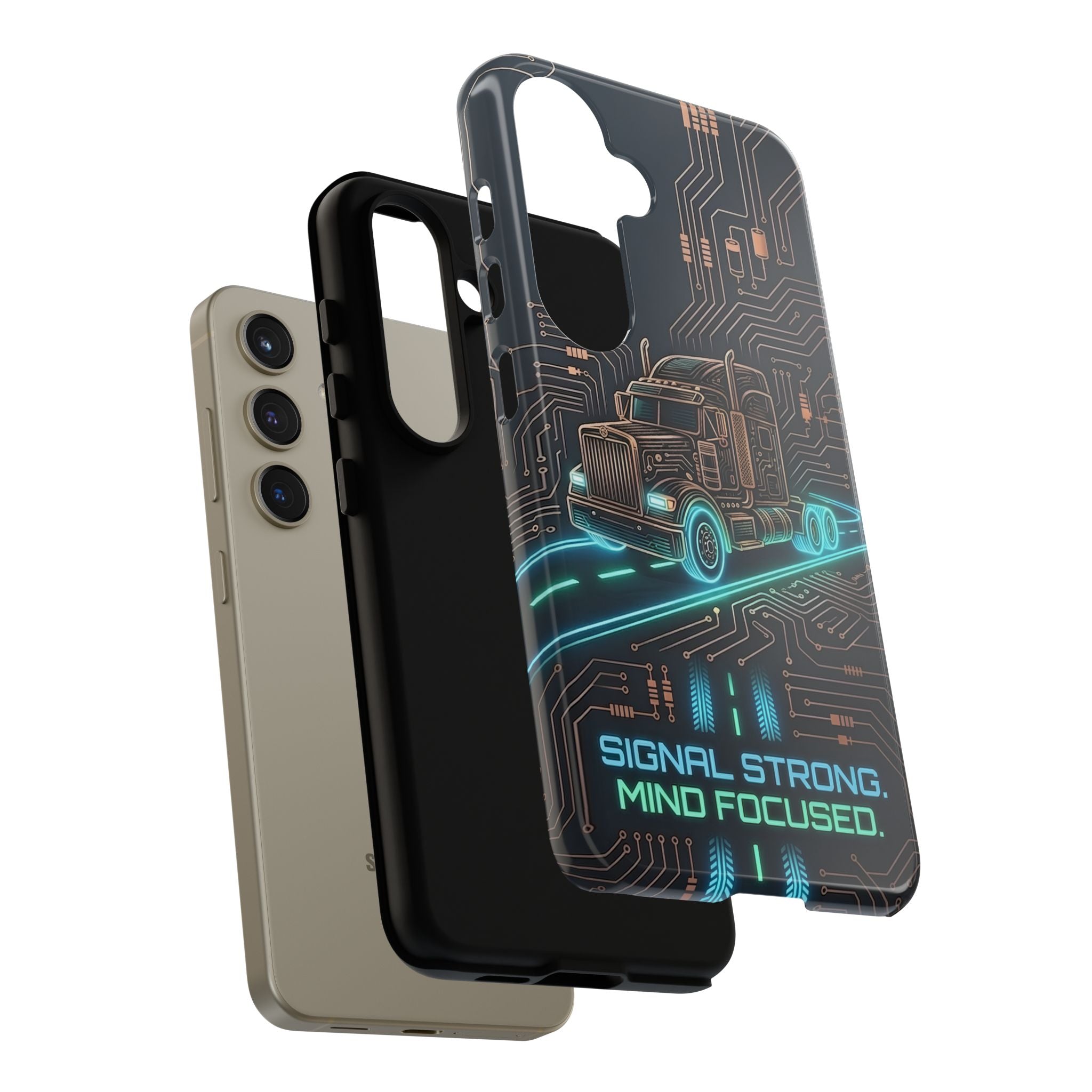 Truck Driver Gamer Phone Case — “Real Life. No Pause Button.”
