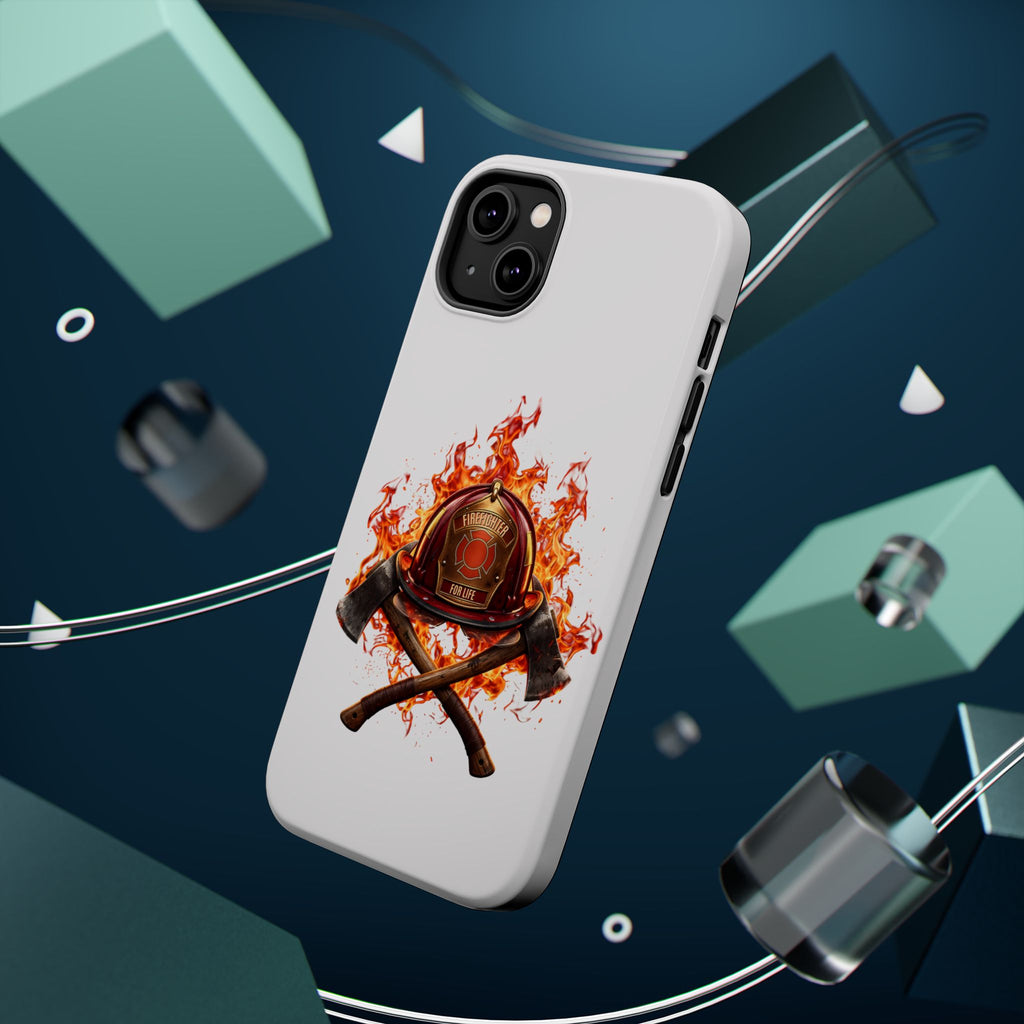 Firefighter Helmet Flames Phone Case — Station 117 Magnetic Impact-Resistant Case