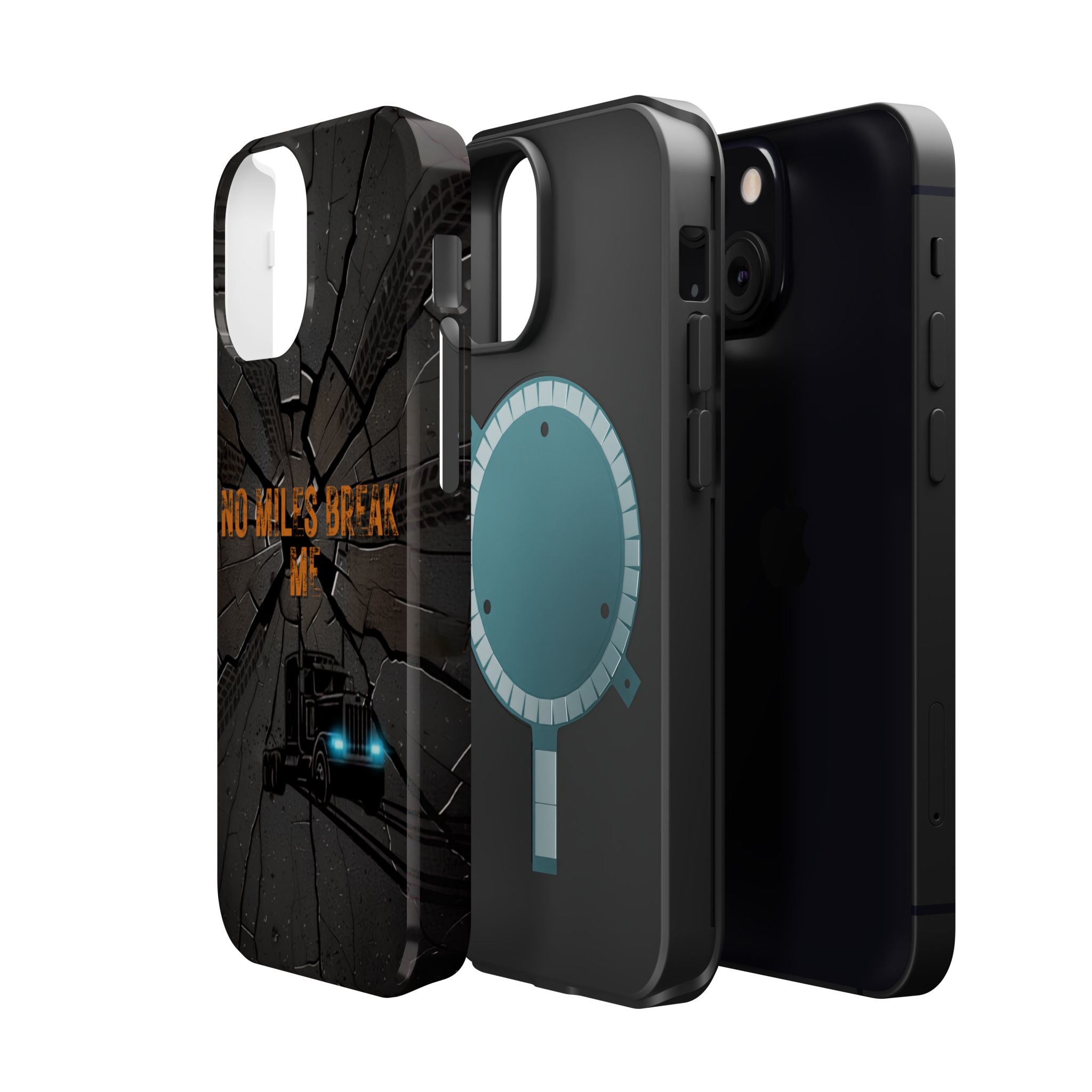 Phone Case — Fiery Semi Truck Magnetic Impact-Resistant Case