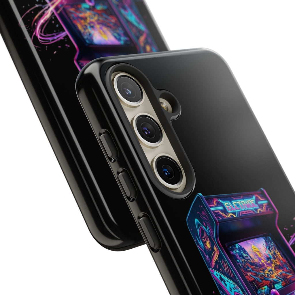 Retro Arcade Phone Case — Neon Gaming Controller Design