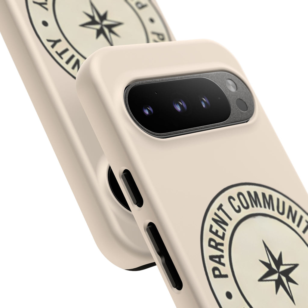 Parent Community Tough Phone Case — Durable Compass Logo Protective Cover