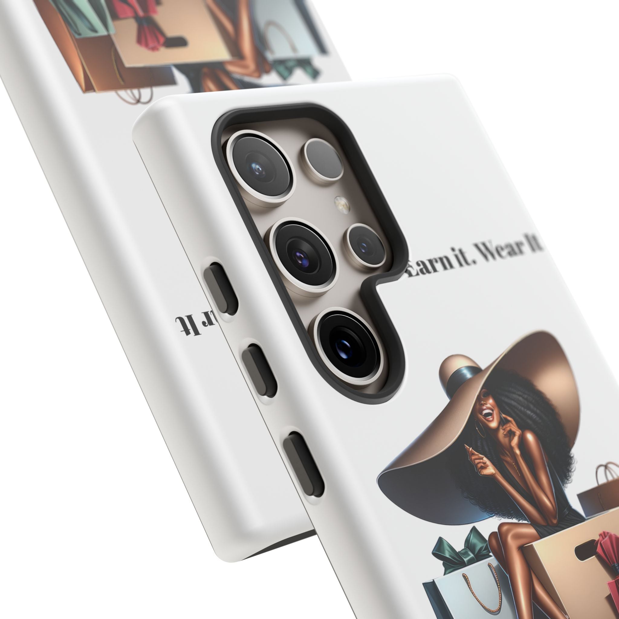 Phone Case - "Manifest It. Earn It. Wear It." Chic Shopper Design