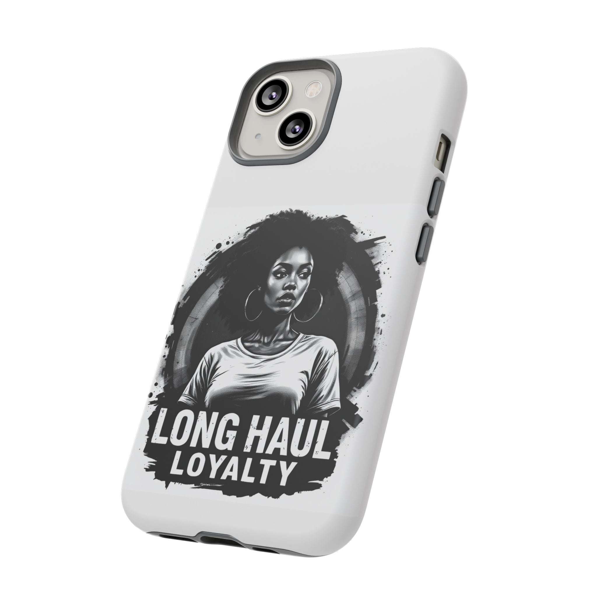 Phone Case — "Long Haul Loyalty" Black & White Portrait Protective Case