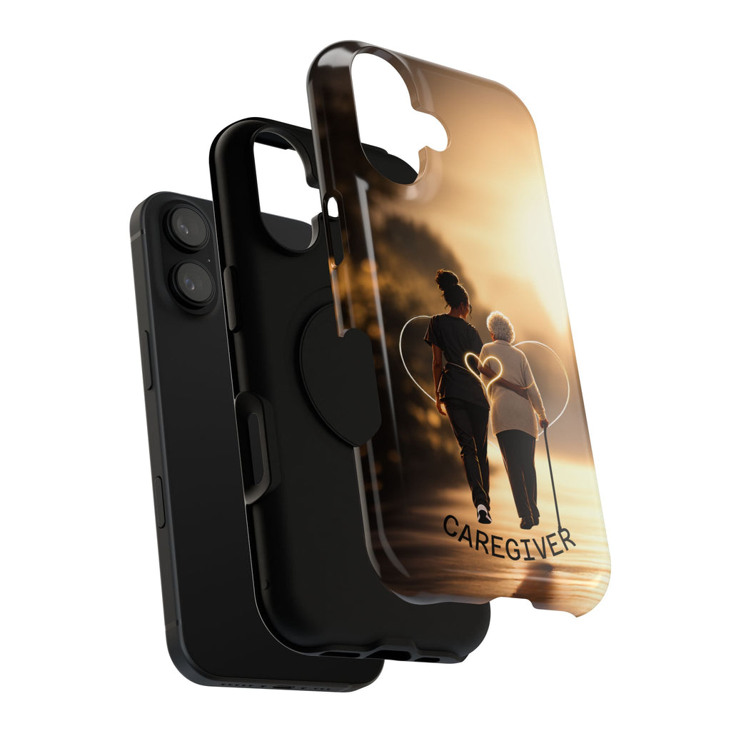 Caregiver Phone Case — Impact-Resistant Protective Case with Heart Design