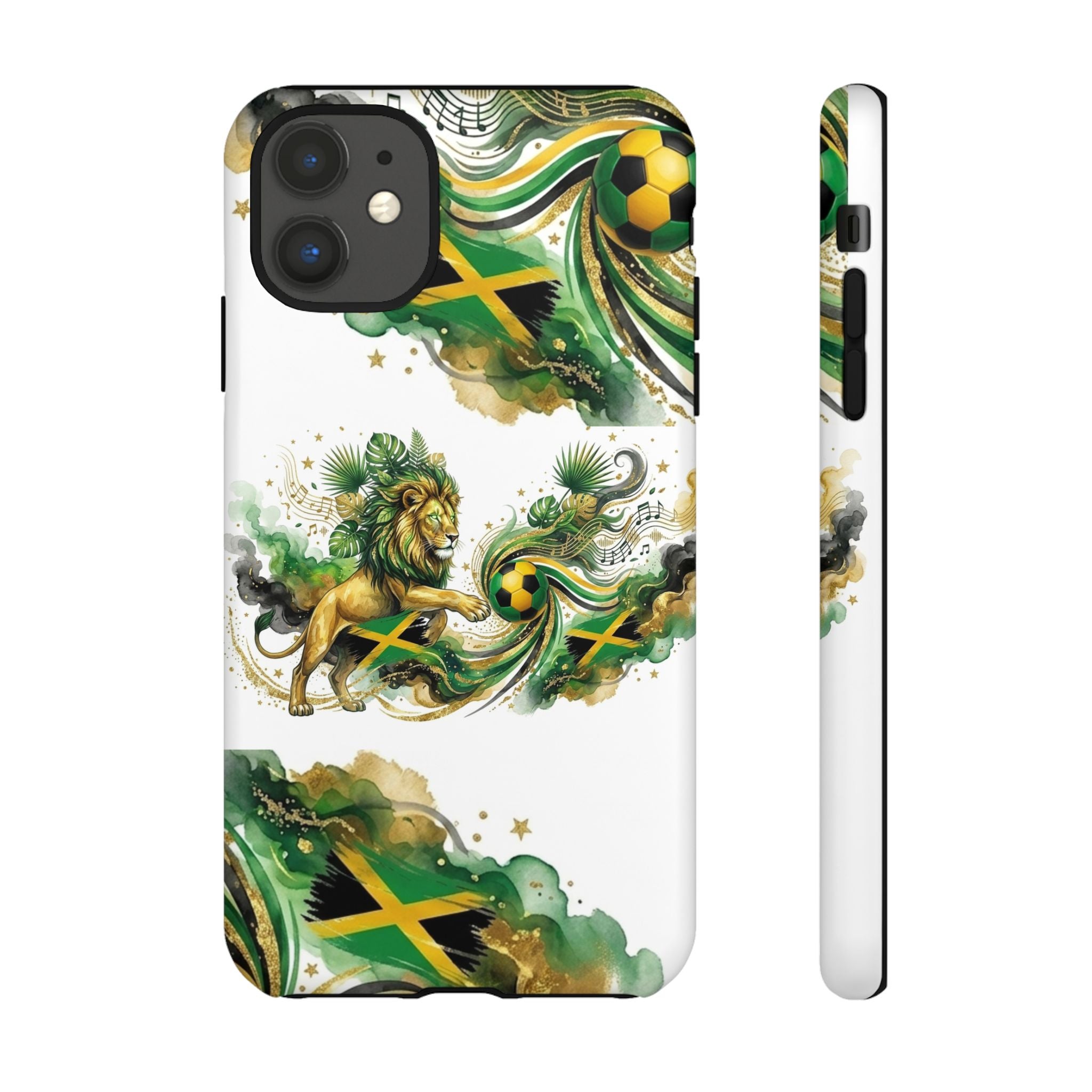 Jamaica Lion Phone Case — Jamaican Flag Rasta Protective Tough Case