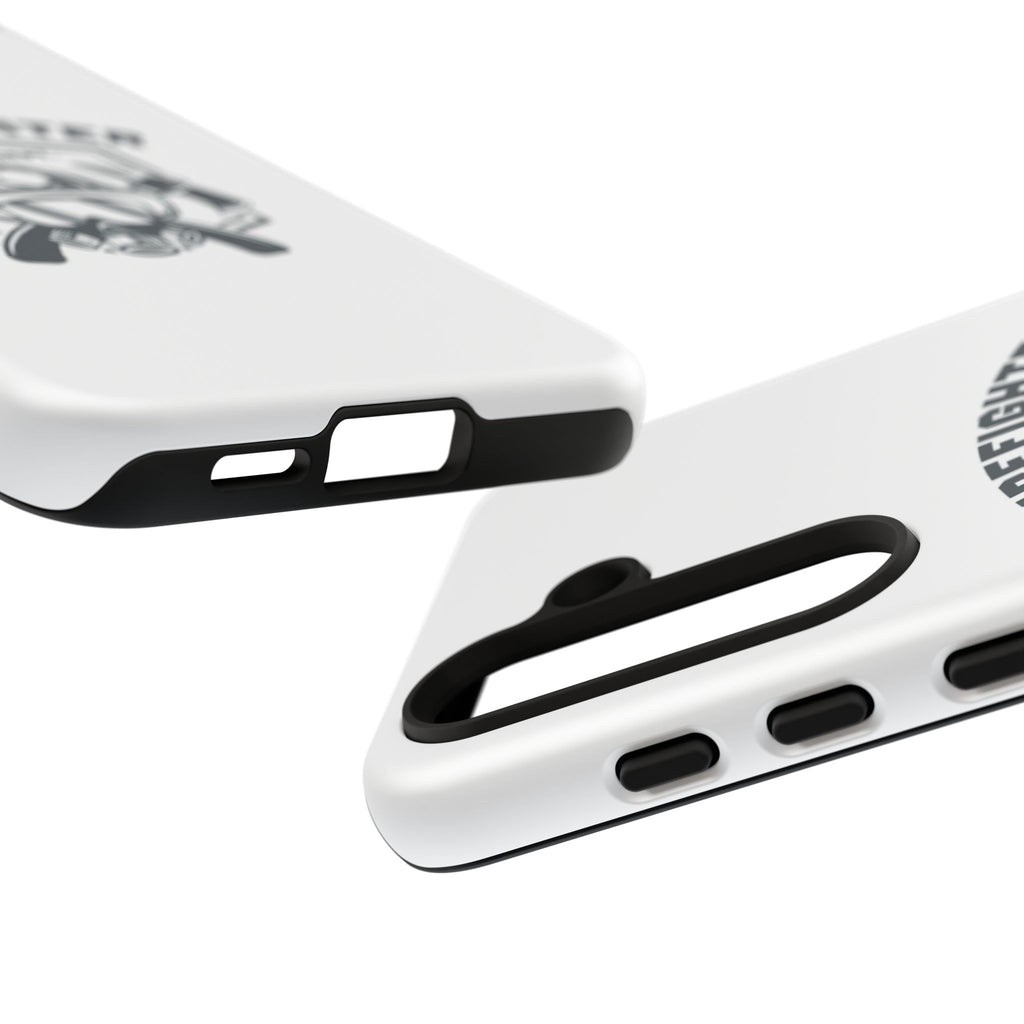 Firefighter Tough Phone Case — Fire Dept Helmet & Axes Protective Cover