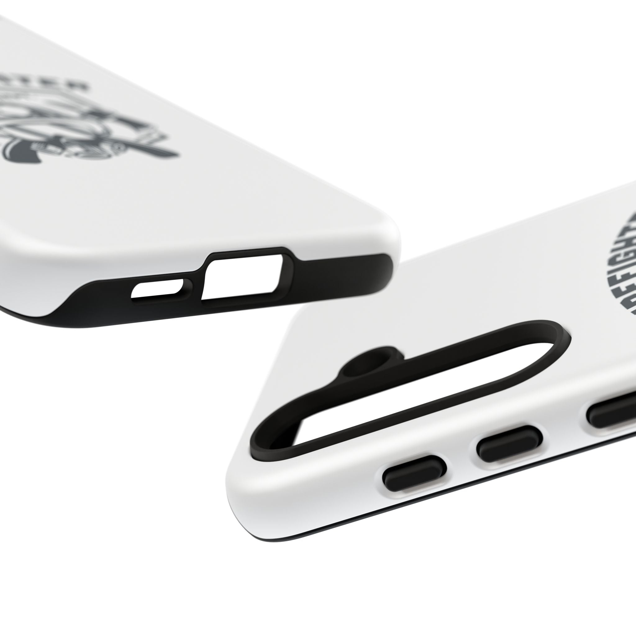Firefighter Tough Phone Case — Fire Dept Helmet & Axes Protective Cover