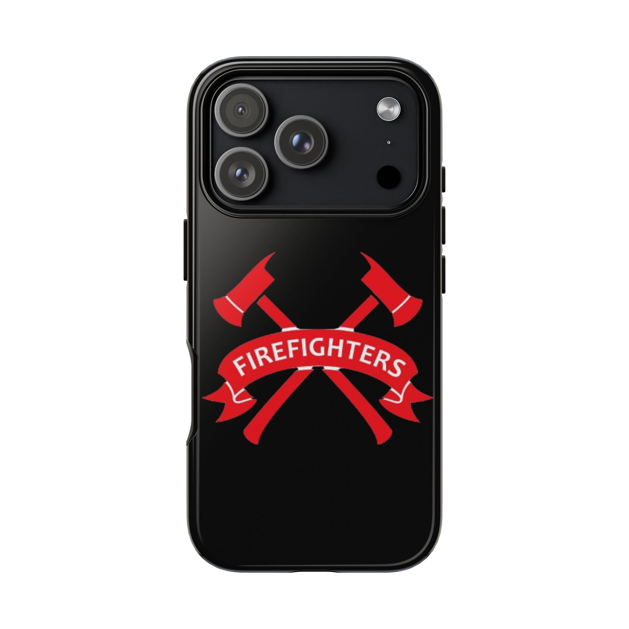 Firefighters Tough Phone Case — Red Crossed Axes Design
