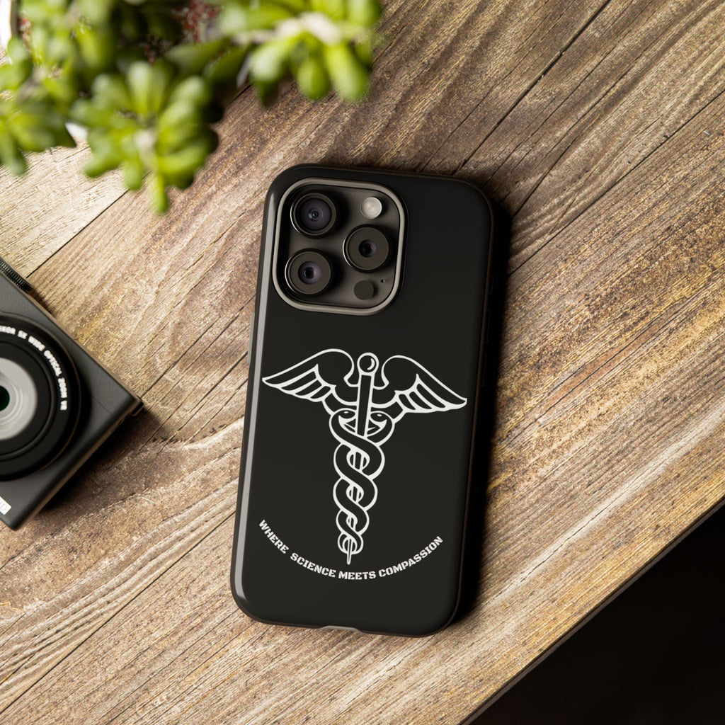 Medical Caduceus Phone Case — "Where Science Meets Compassion" Protective iPhone Cover
