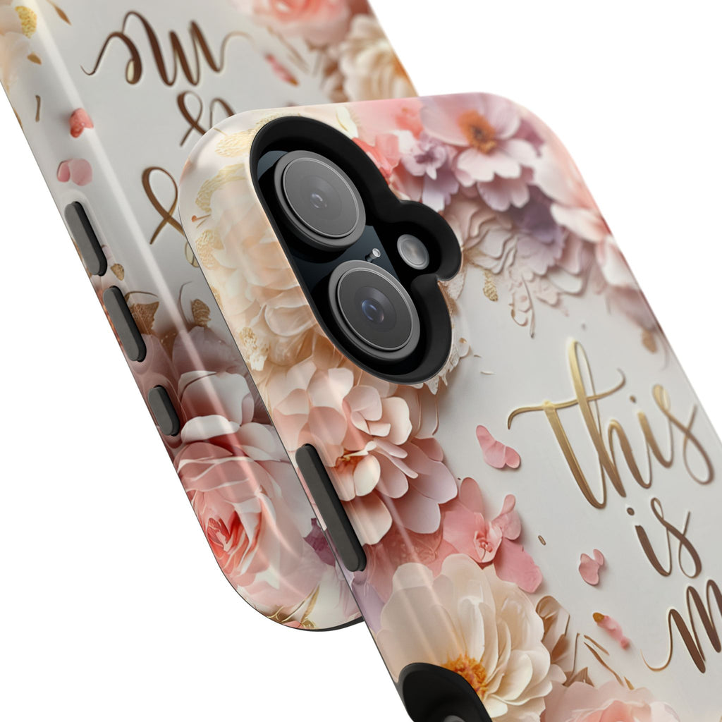 Floral "This Is Me" Phone Case — Impact-Resistant Floral Protective Cover