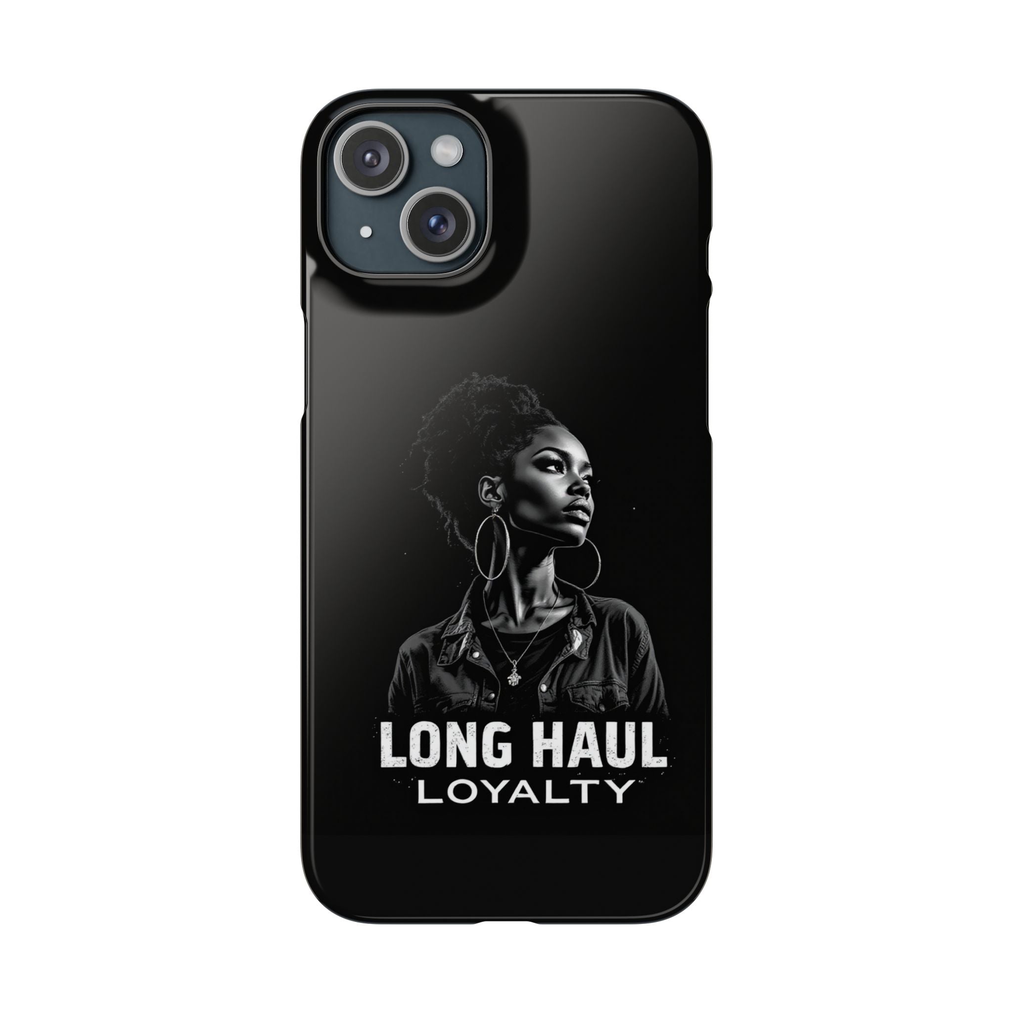 Phone Case — "Long Haul Loyalty" Black Portrait Snap Case