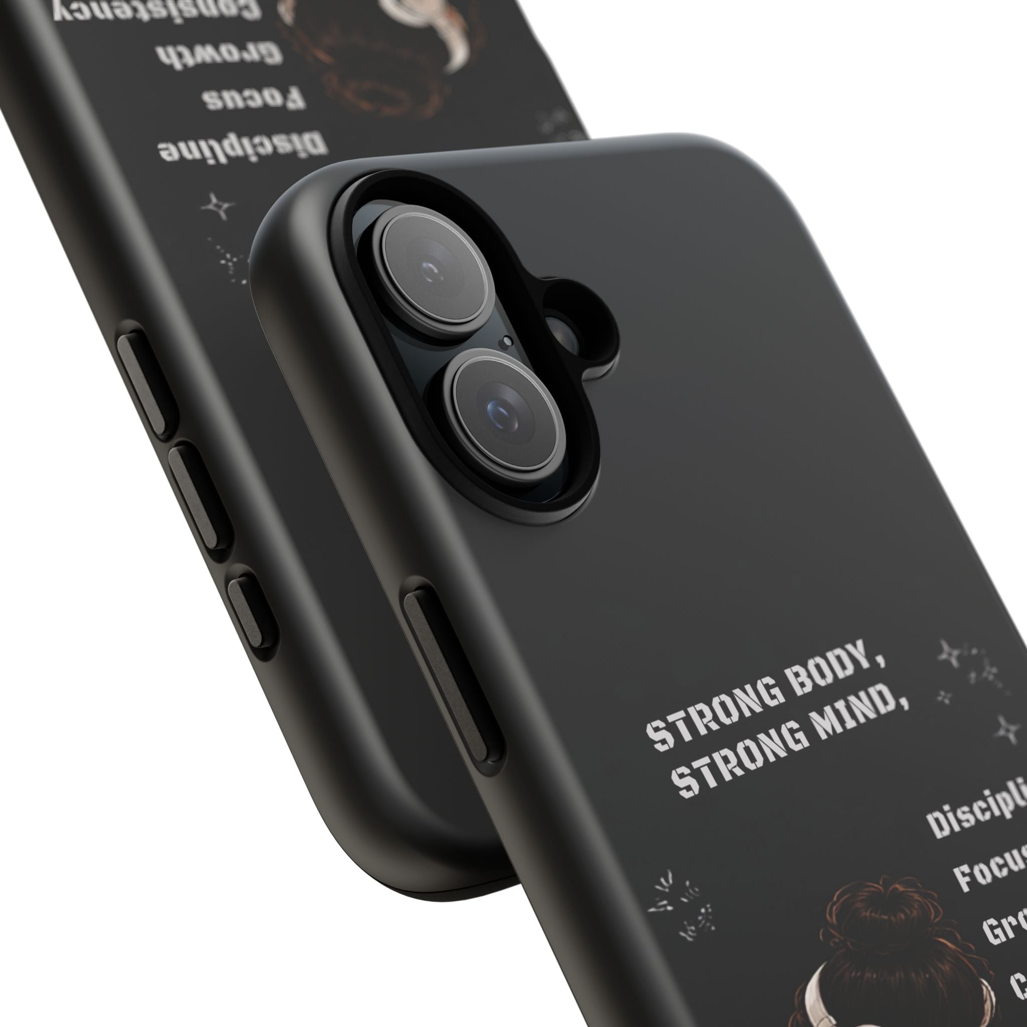 Strong Body, Strong Mind Phone Case — Motivational Fitness Protective Case