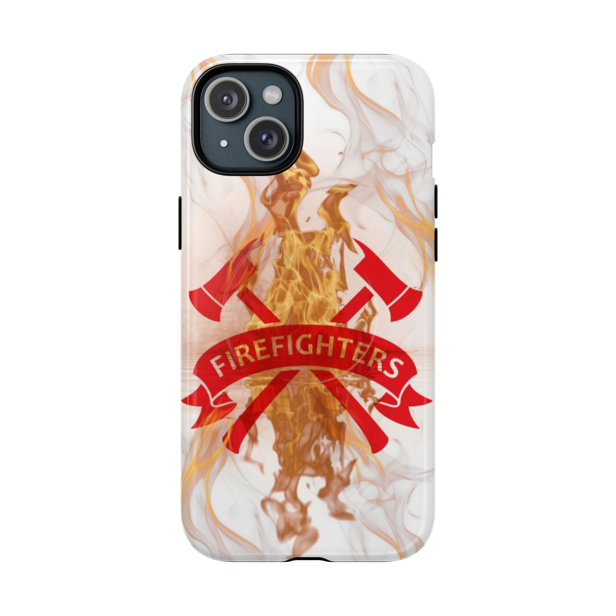 Firefighter Emblem Tough Magnetic Phone Case — Flame Design