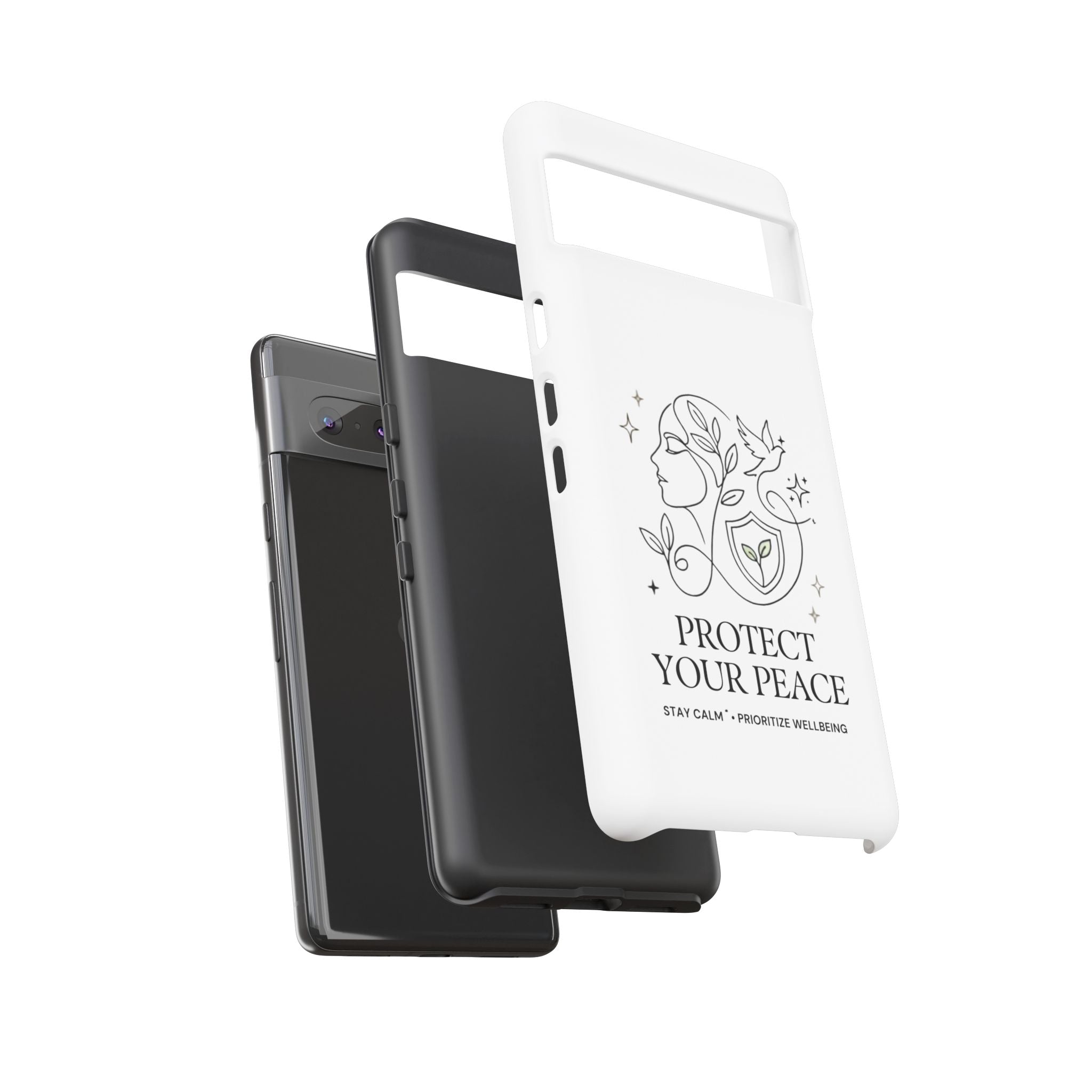 Protect Your Peace Phone Case – Minimalist Wellness iPhone Cover