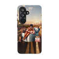 Phone Case — Chic Shopper Illustration on Cloud Background