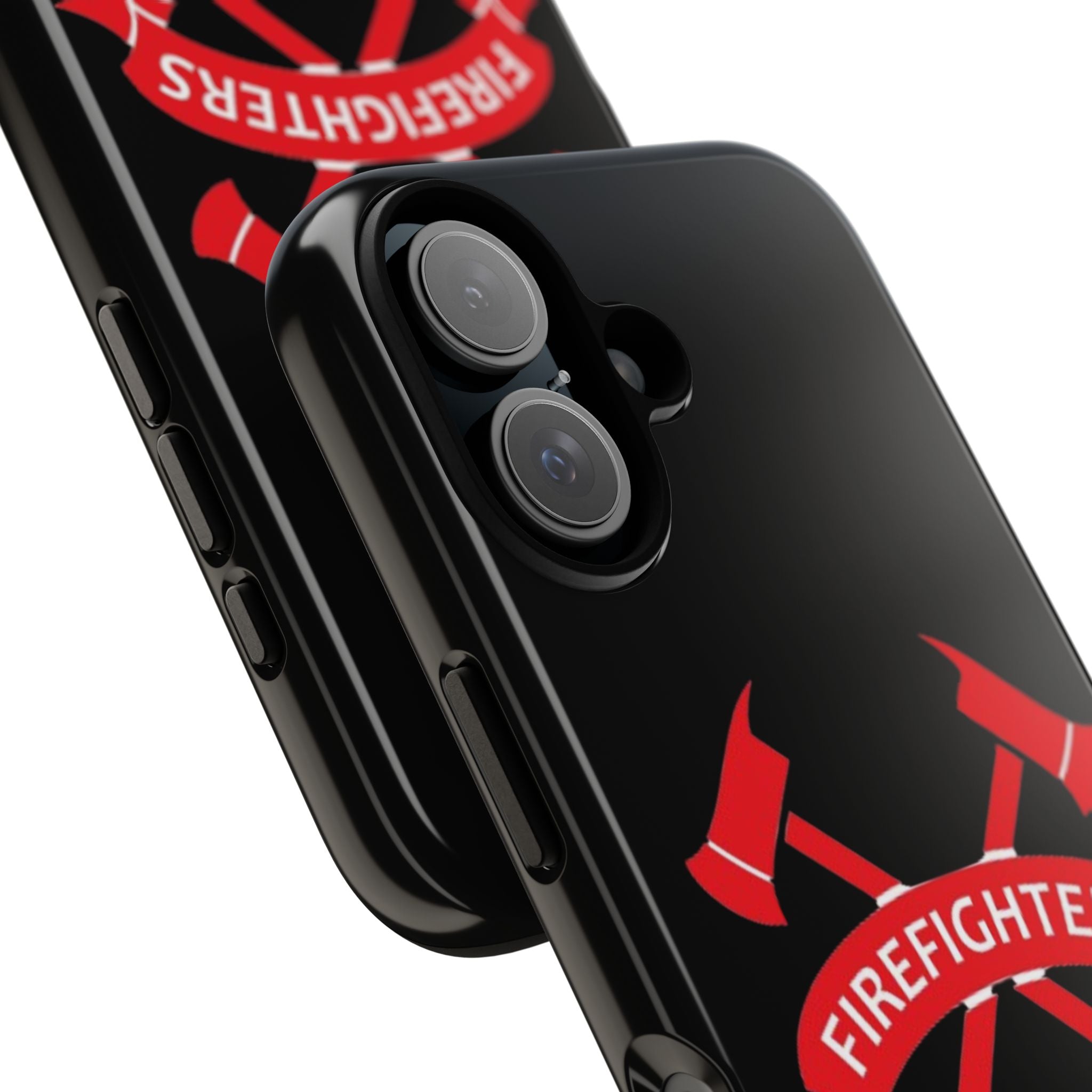 Firefighters Tough Phone Case — Red Crossed Axes Design