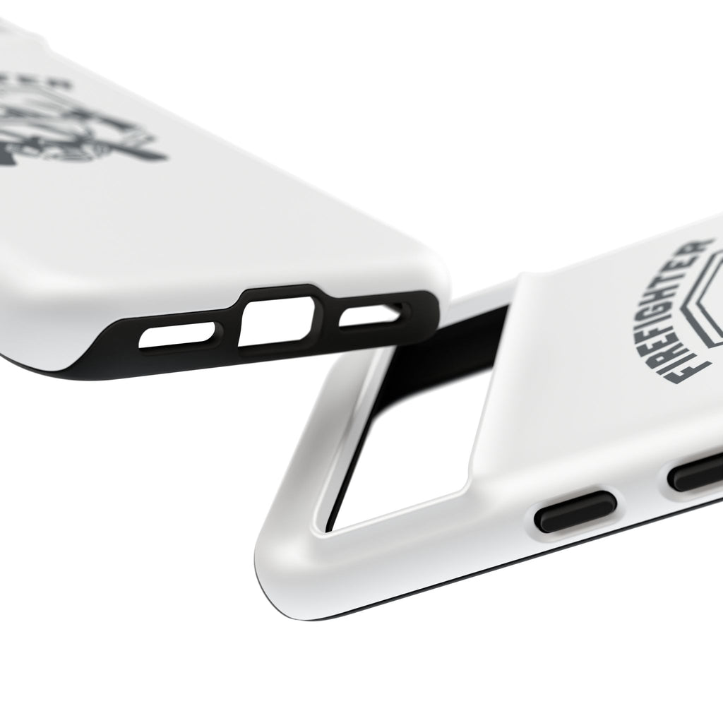 Firefighter Tough Phone Case — Fire Dept Helmet & Axes Protective Cover