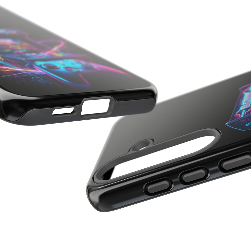 Retro Arcade Phone Case — Neon Gaming Controller Design