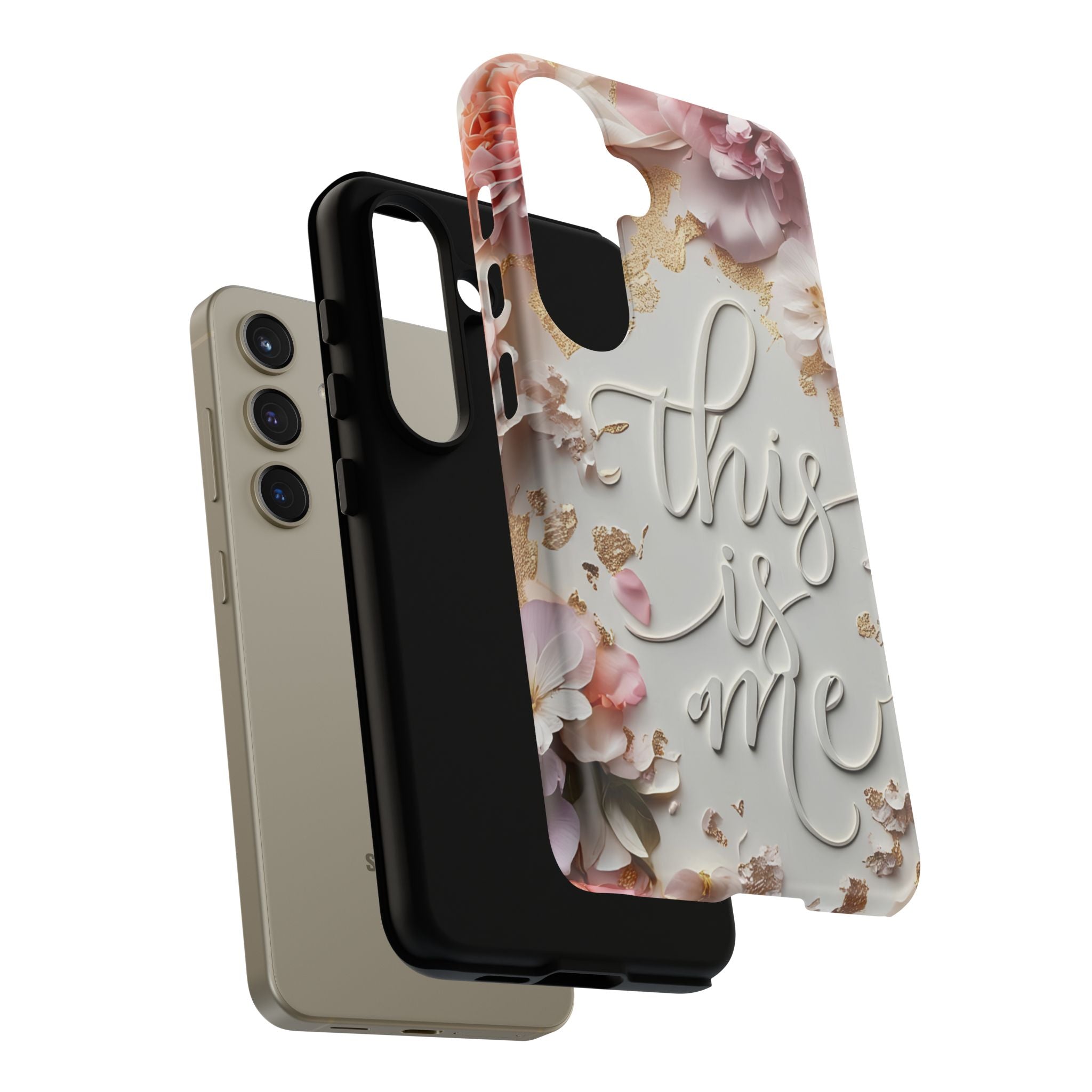 Phone Case — "This Is Me" Floral Tough Case