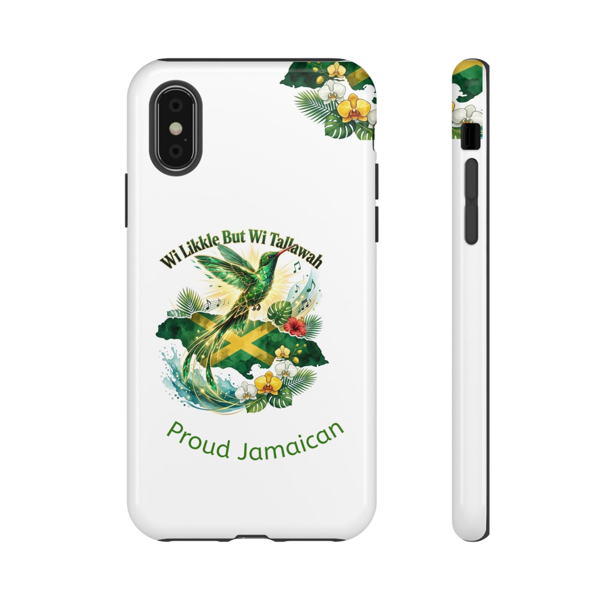 Jamaica Hummingbird Phone Case — “Wi Likkle But Wi Tallawah” Tropical Protective Cover