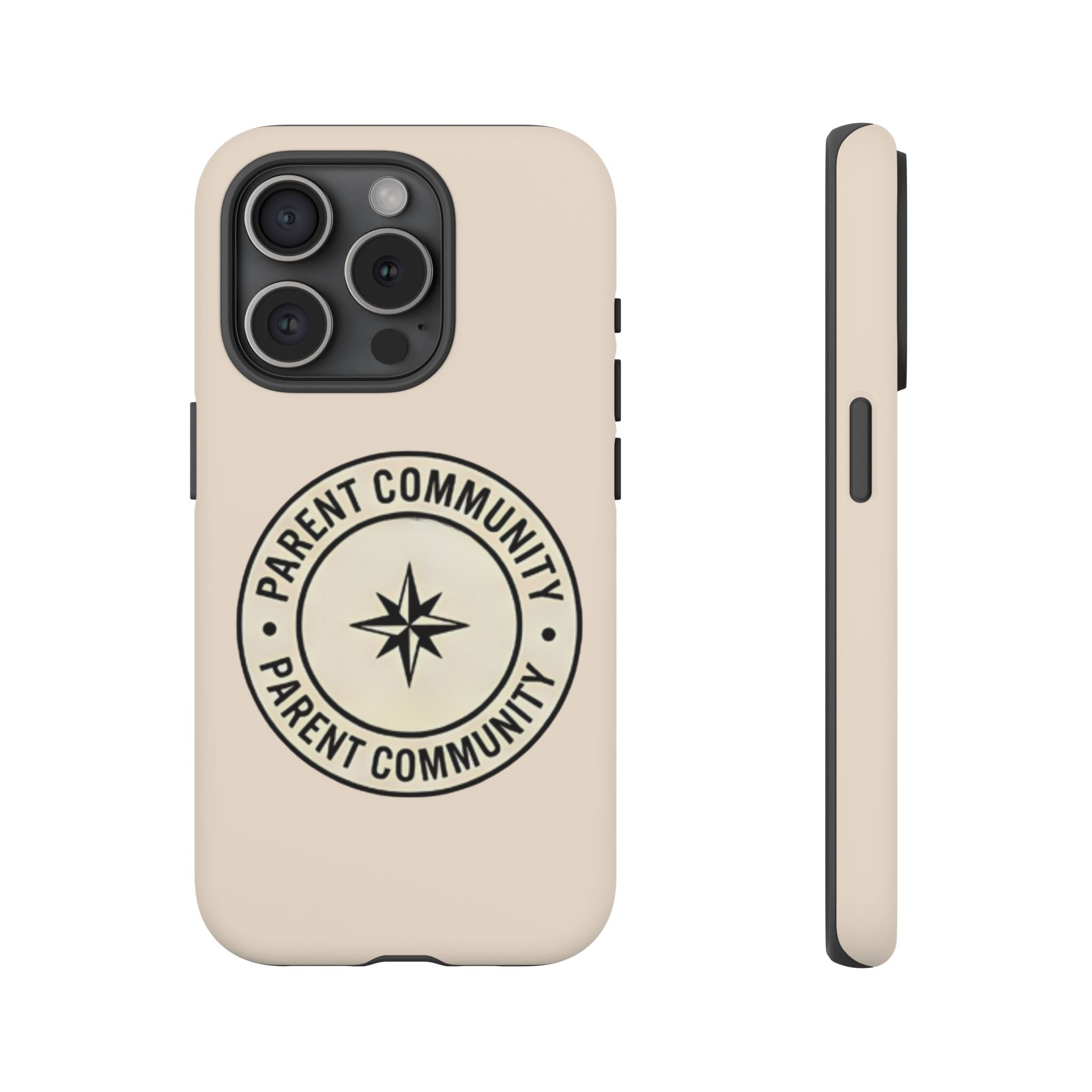 Parent Community Tough Phone Case — Durable Compass Logo Protective Cover