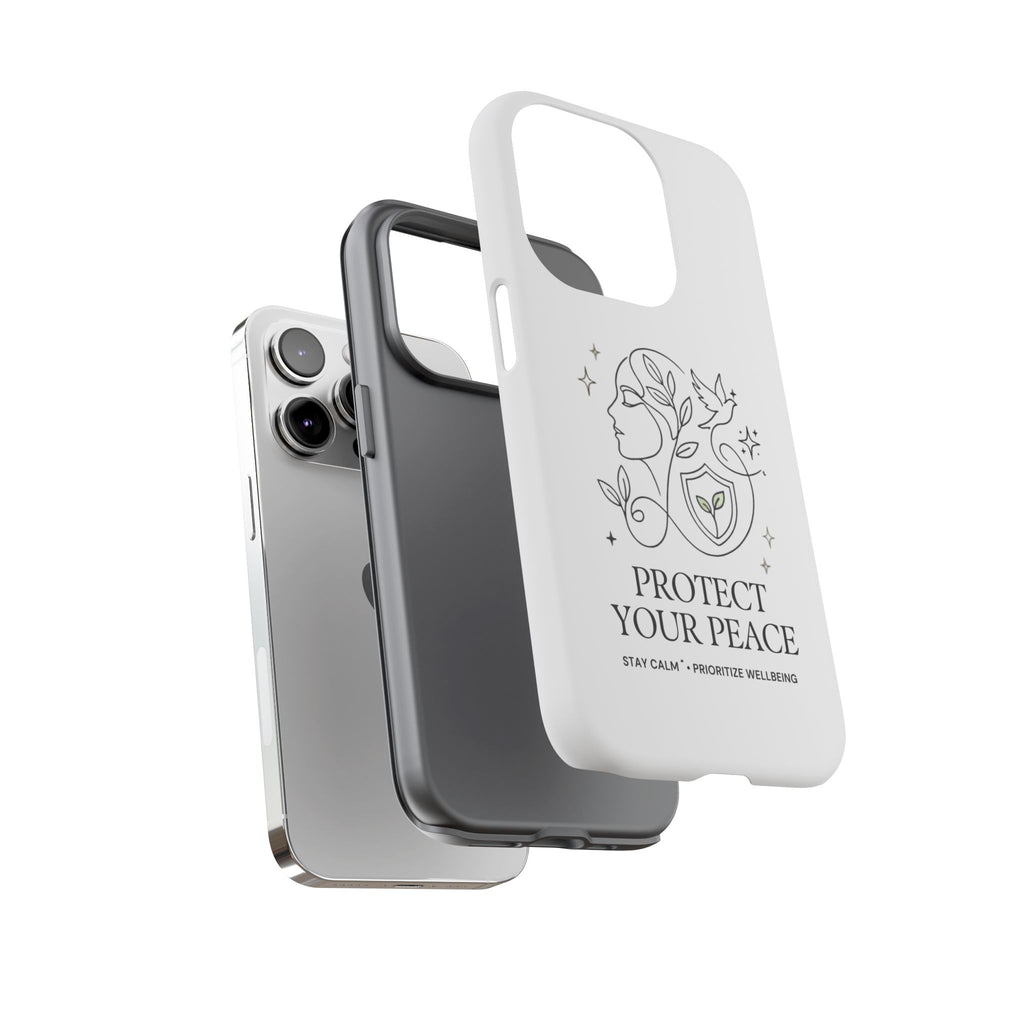 Protect Your Peace Phone Case – Minimalist Wellness iPhone Cover