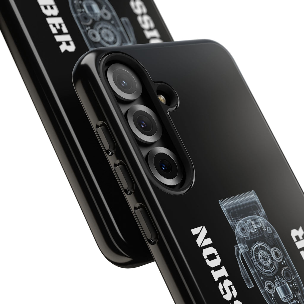 Barber Clip Cord X‑Ray Tough Phone Case – Professional Barber Gift