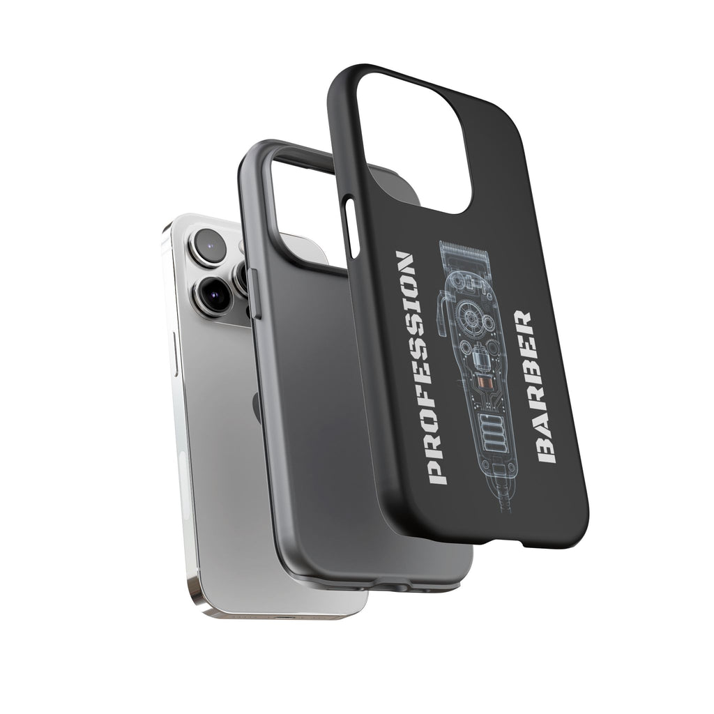 Barber Clip Cord X‑Ray Tough Phone Case – Professional Barber Gift