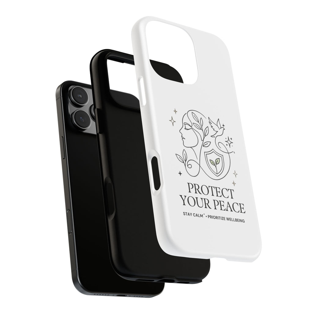 Protect Your Peace Phone Case – Minimalist Wellness iPhone Cover