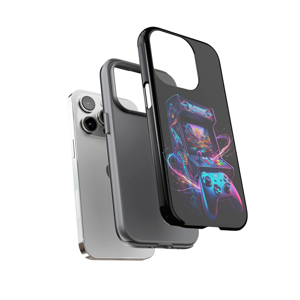 Retro Arcade Phone Case — Neon Gaming Controller Design