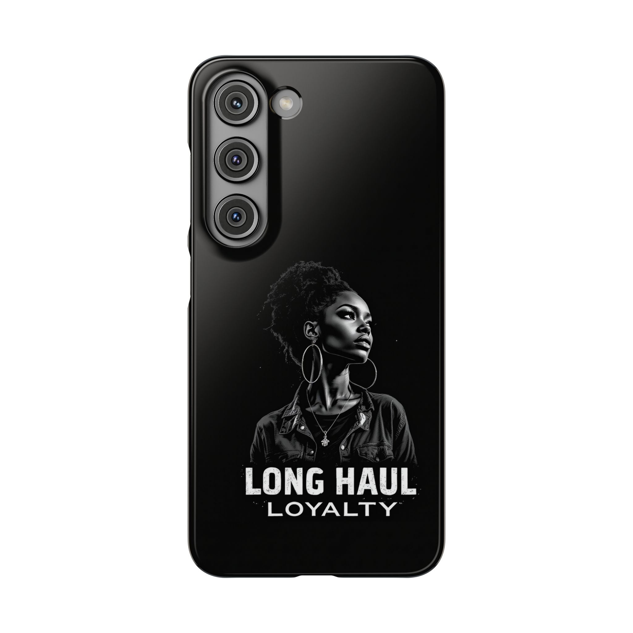 Phone Case — "Long Haul Loyalty" Black Portrait Snap Case
