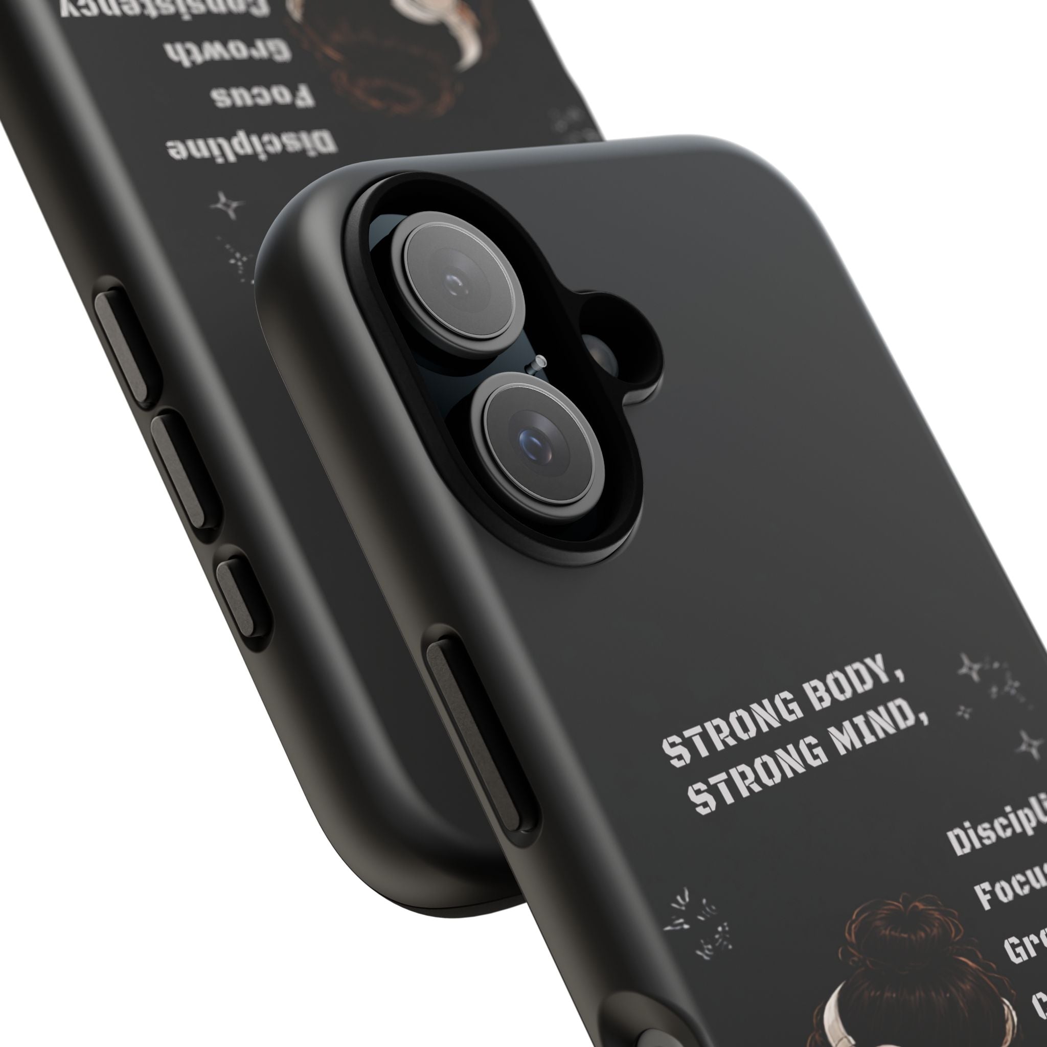 Strong Body, Strong Mind Phone Case — Motivational Fitness Protective Case