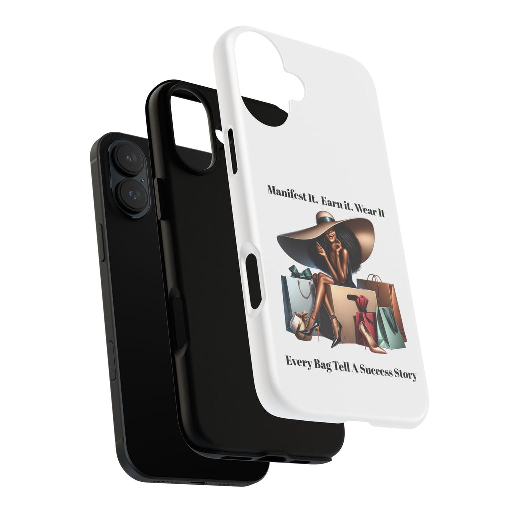 Phone Case - "Manifest It. Earn It. Wear It." Chic Shopper Design