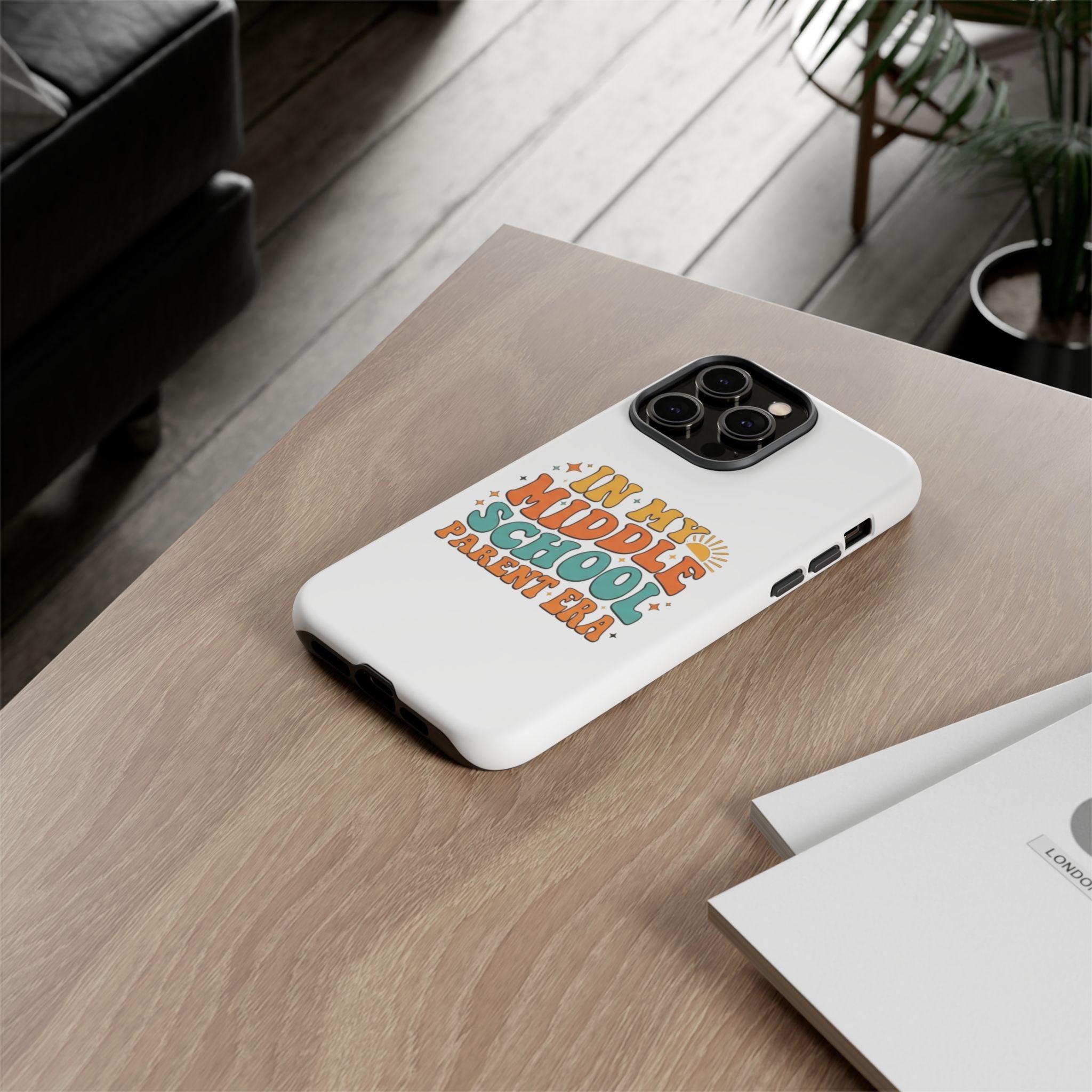 Middle School Parent Phone Case — "In My Middle School Parent Era" Retro Design