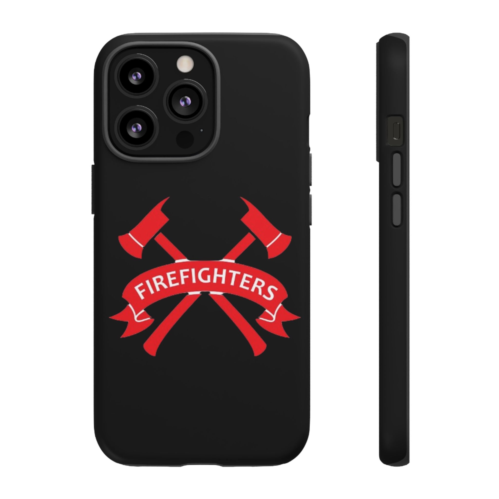 Firefighters Tough Phone Case — Red Crossed Axes Design