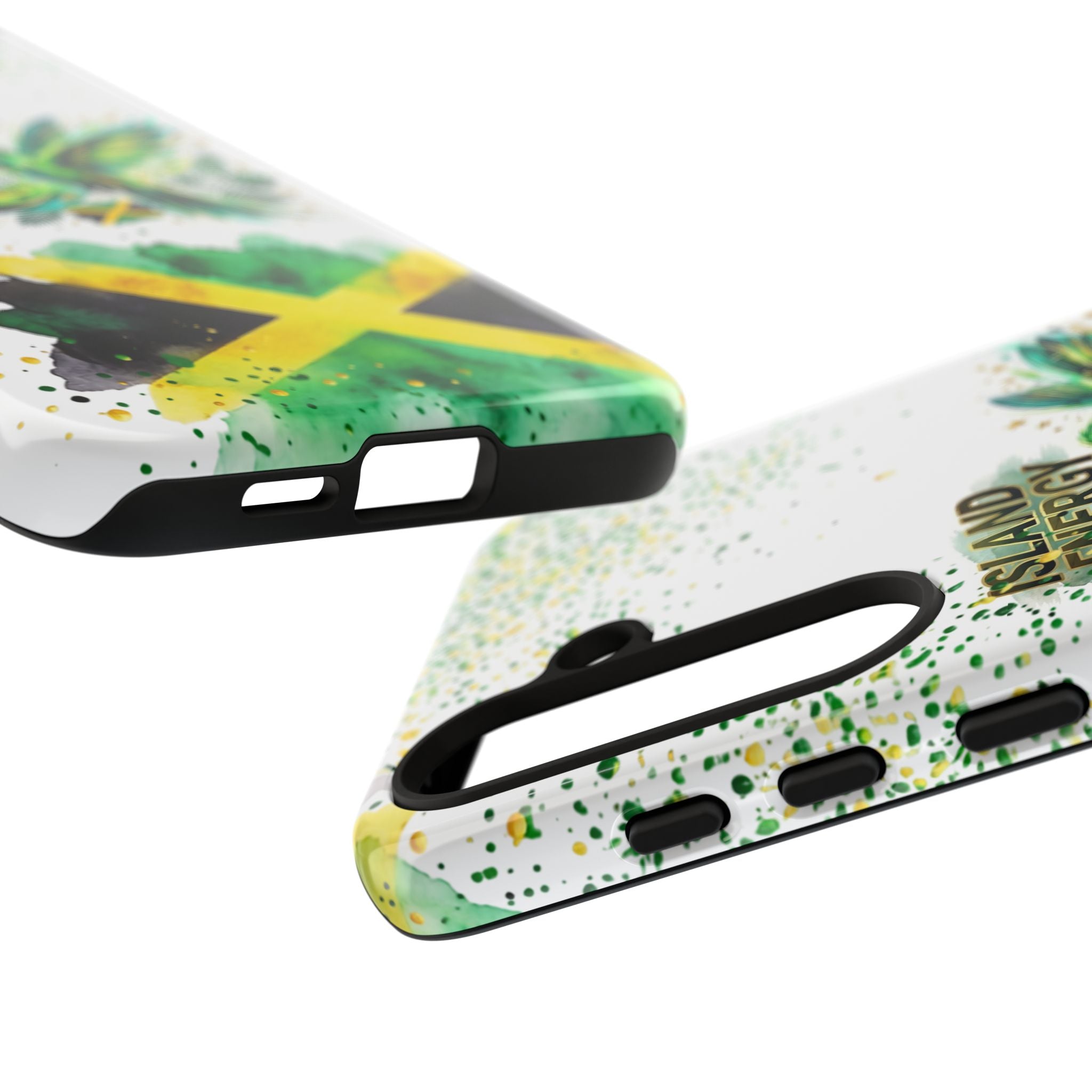 Island Energy Tough Phone Case — Colorful Hummingbird & Tropical Sunset Protective Cover