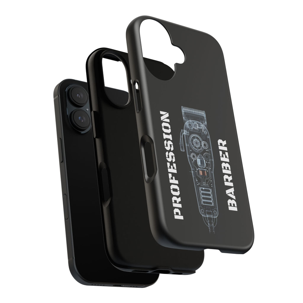 Barber Clip Cord X‑Ray Tough Phone Case – Professional Barber Gift