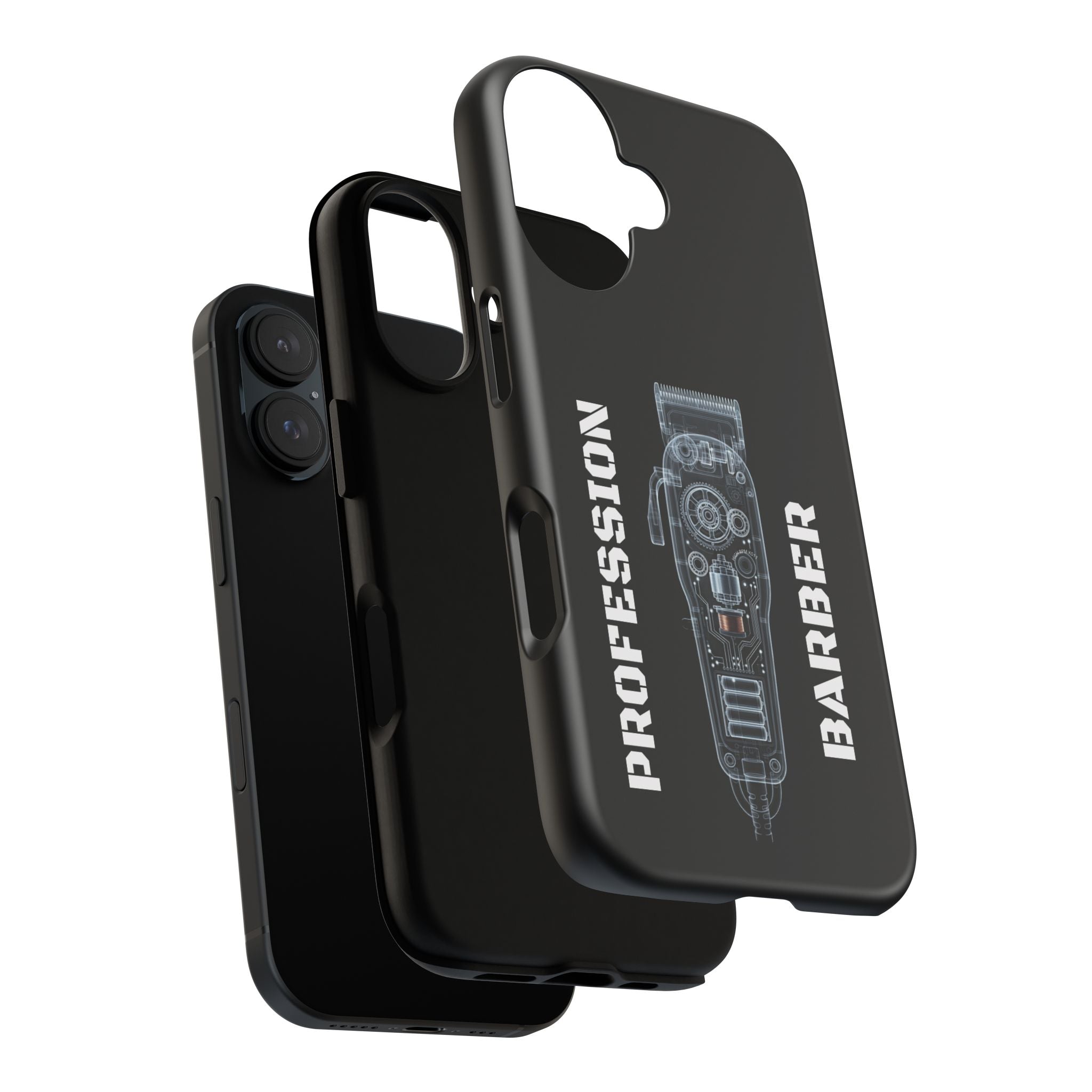 Barber Clip Cord X‑Ray Tough Phone Case – Professional Barber Gift