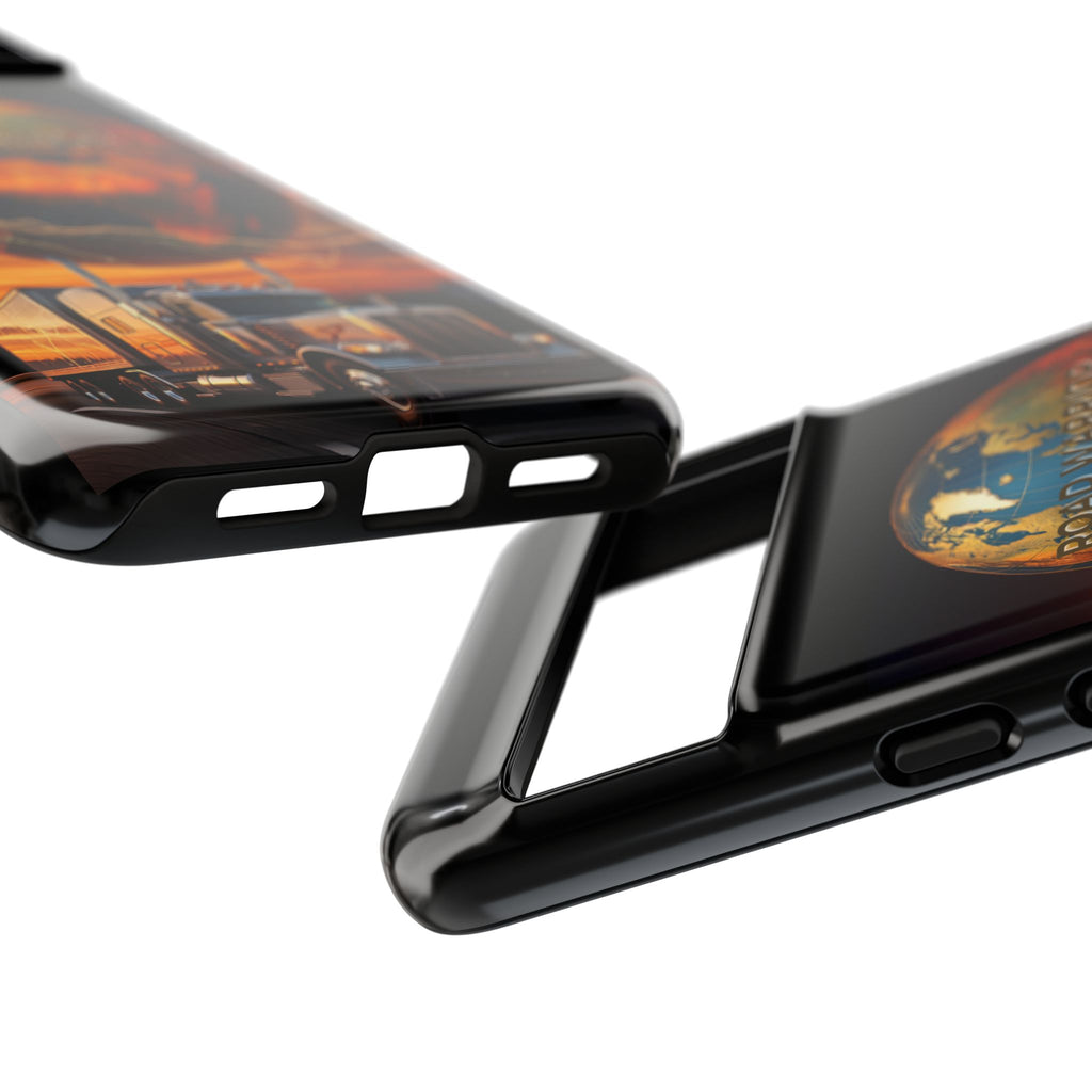 Truck Driver Phone Case — 'Global Road Warrior' Semi Truck Globe Tough Phone Cover