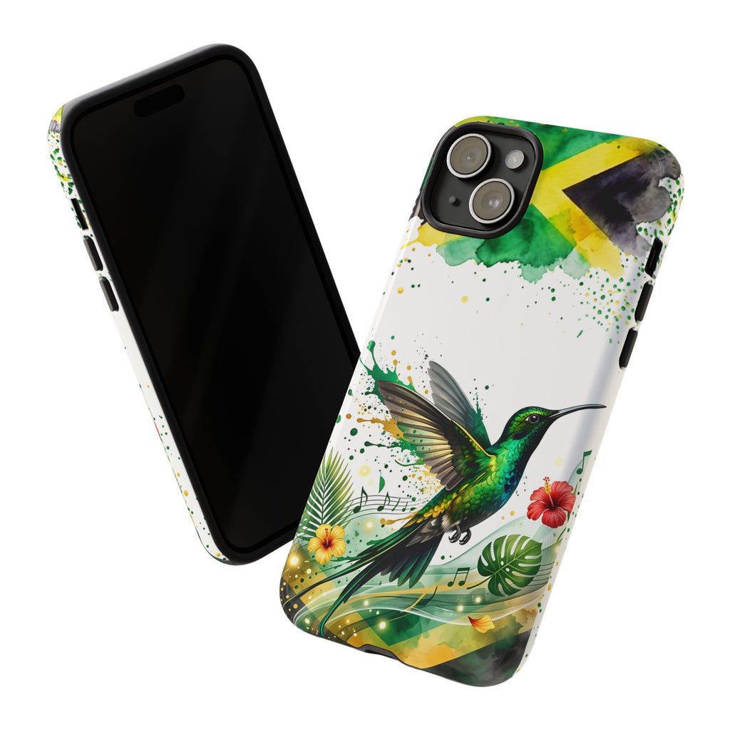 Hummingbird Jamaica Tough Phone Case – Tropical Floral Protective Cover