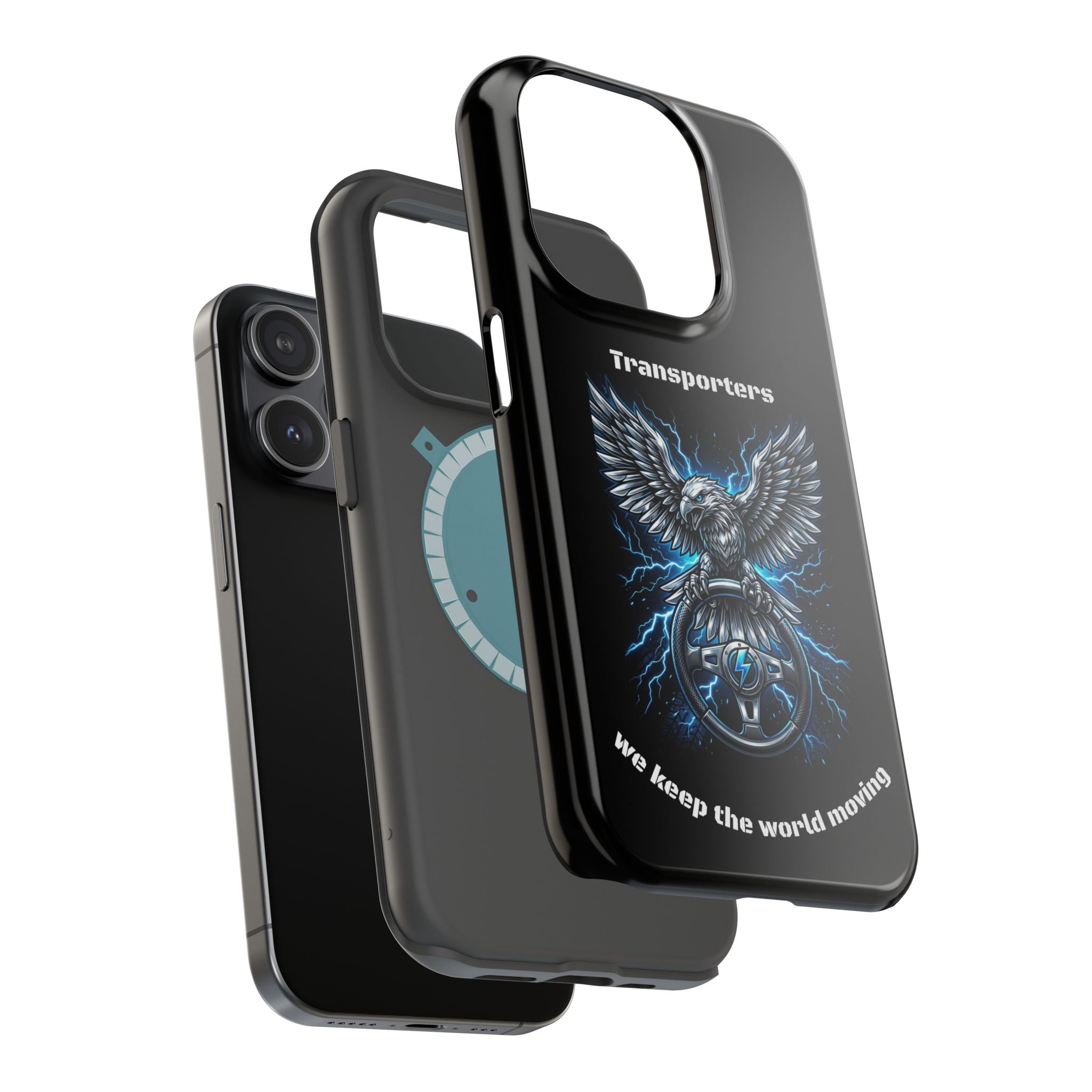 Electric Raven Magnetic Phone Case — Impact‑Resistant Protective Cover