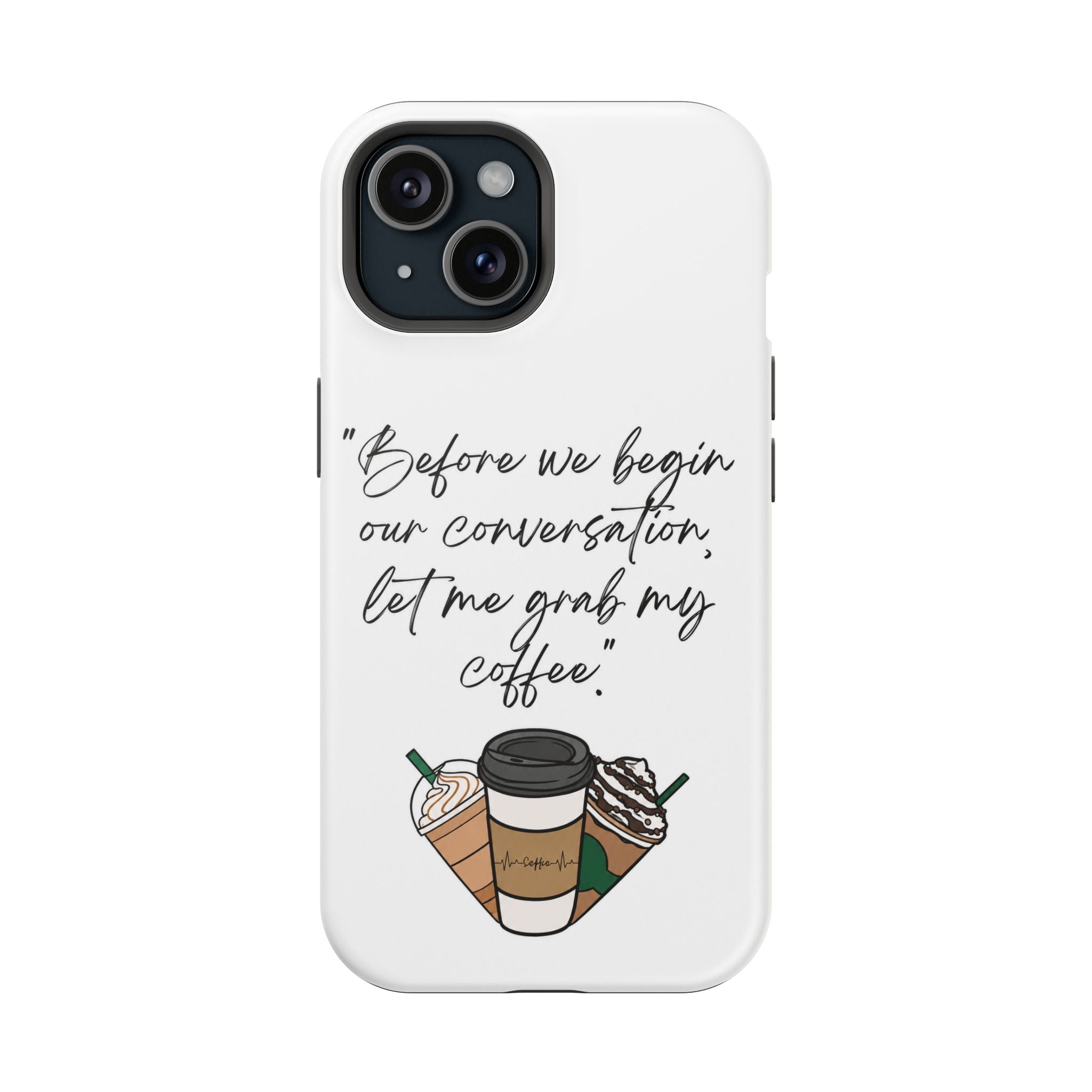 Coffee Quote Magnetic Impact-Resistant Phone Case